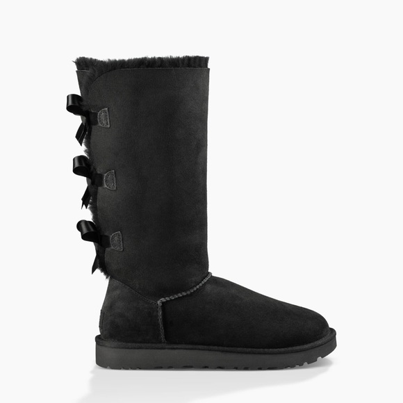 UGG Shoes - 🛑SOLD🛑Women’s Black Tall Uggs with Bows
